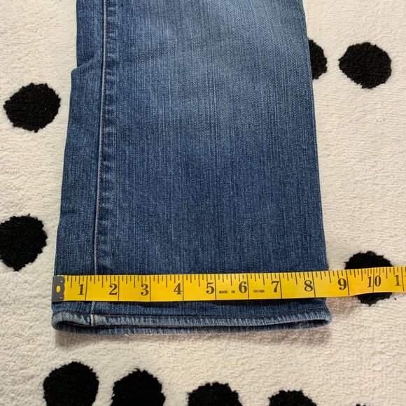 Victoria Beckham Rock & Republic Low Rise Distressed Denim Straight Leg Jeans - Picture 13 of 15